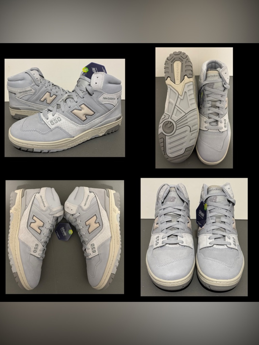 New Balance 650R Light Gray Aluminum Mid men’s sz 9.5 NEW NO BOX